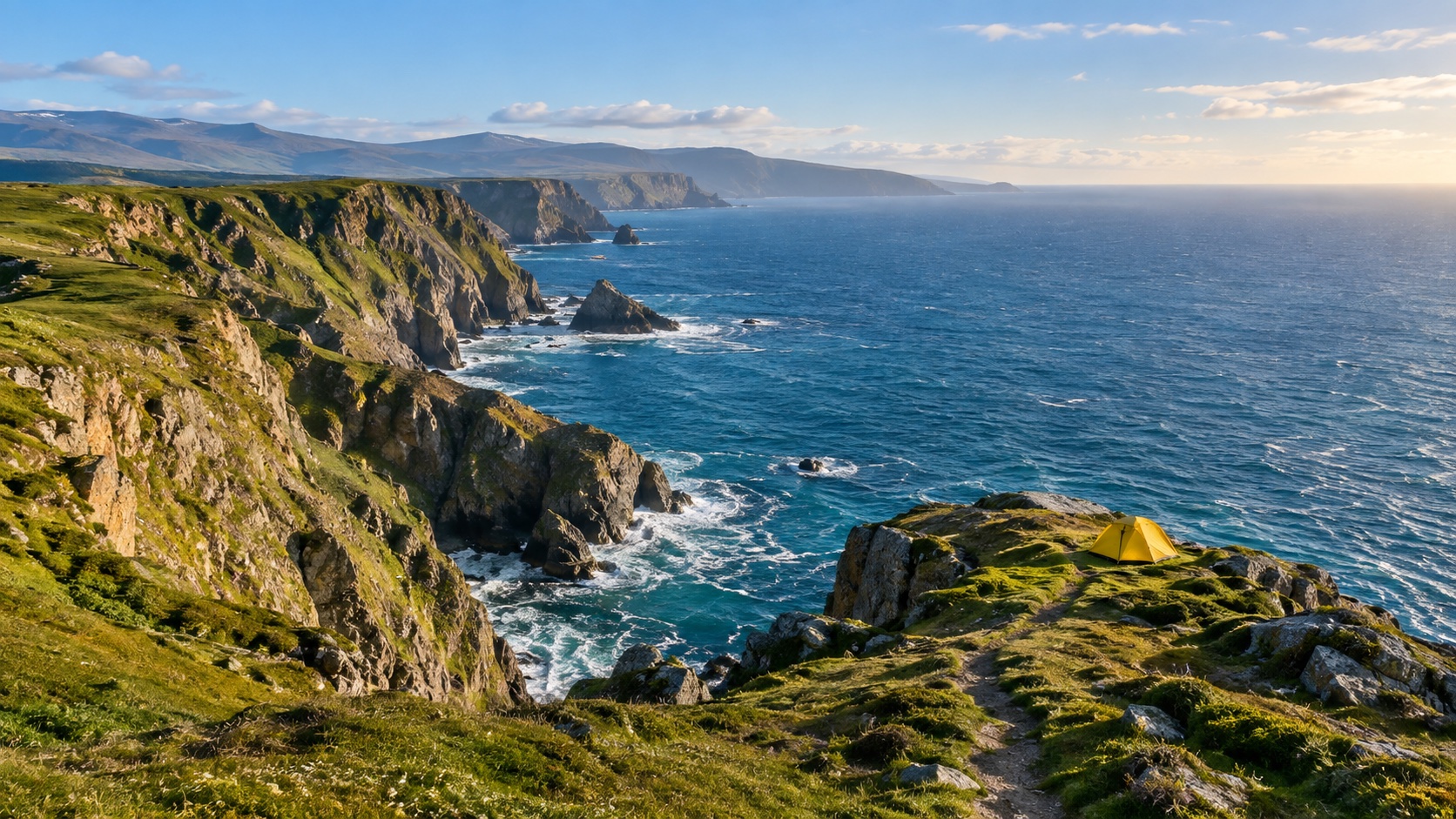 Coastal sample image used in the interactive demo